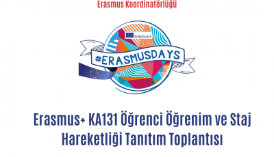 #ERASMUSDAYS Etkinlikleri Kapsamında Tanıtım Toplantıları