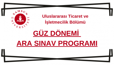 2024-2025 Eğitim-Öğretim Yılı Güz Dönemi Ara Sınav Programı