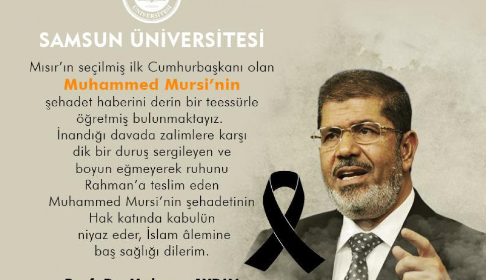 Tâziye: Mısır’ın seçilmiş ilk Cumhurbaşkanı Muhammed Mursi’nin Vefâtı