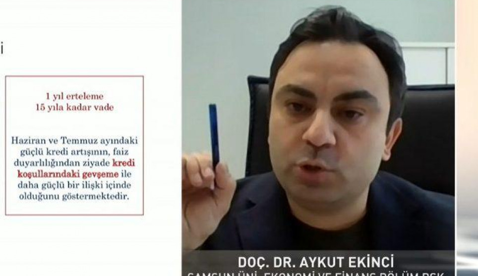 SAMÜ Ekonomi ve Finans Bölüm Başkanı Doç. Dr. Aykut Ekinci Bloomberg HT’de Değerlendirmelerde Bulundu