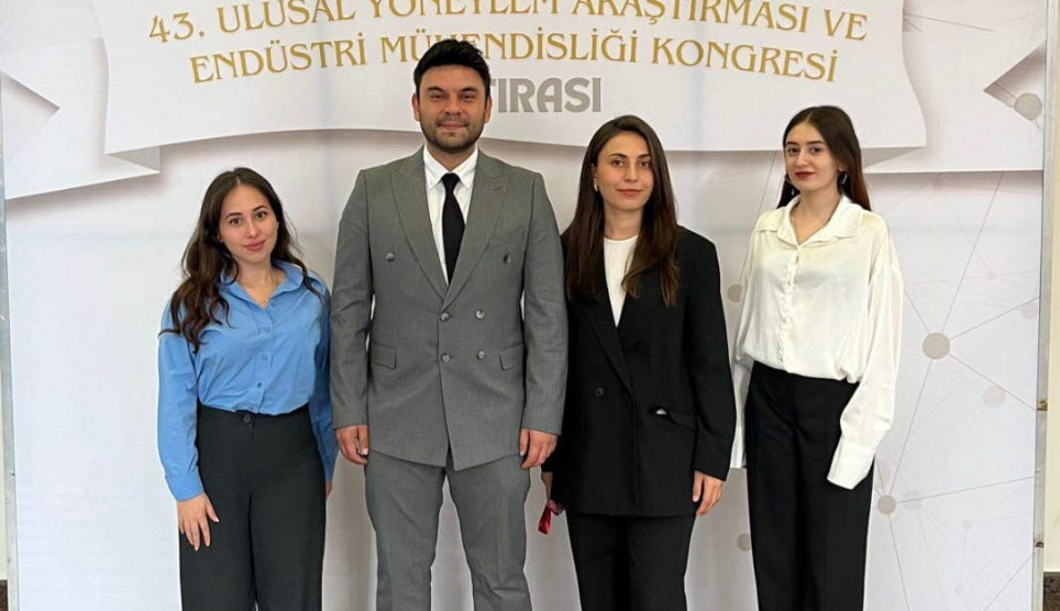 Endüstri Mühendisliği Lisans Öğrencileri KTÜ YAEM 43. Ulusal Kongresi’nde Projelerini Sundu