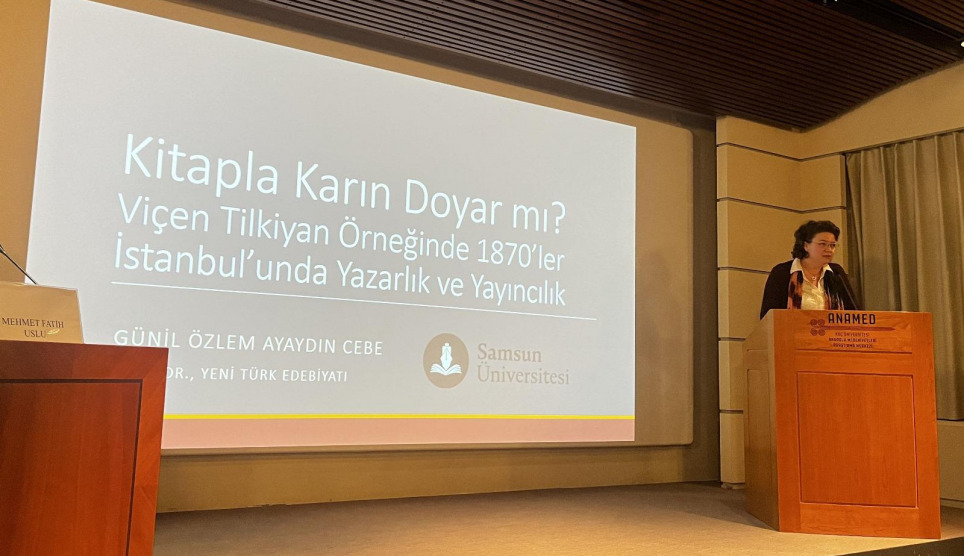 Bölüm Başkanımız Prof. Dr. Günil Özlem Ayaydın Cebe “19. Yüzyıl Osmanlı Dünyasında Matbu Kitap: Neşir, Piyasa ve Denetim” Başlıklı Konferansta Konuşma Yaptı