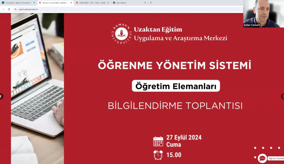 Öğretim Elemanlarımıza Yönelik Uzaktan Eğitim Bilgilendirme Toplantısı Gerçekleştirildi