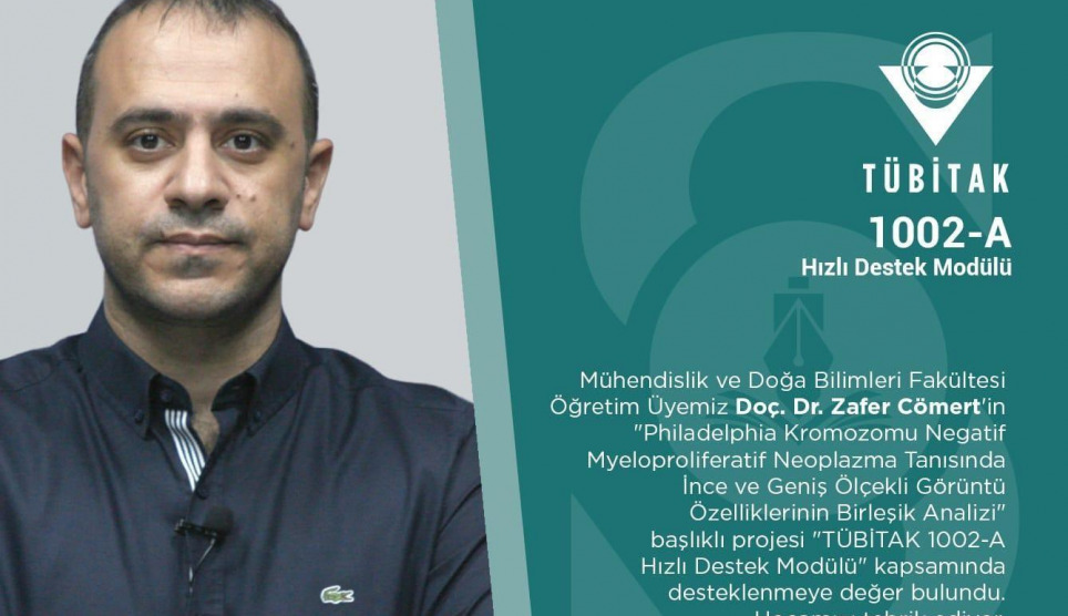 Doç. Dr. Zafer Cömert’ten TÜBİTAK Proje Başarısı