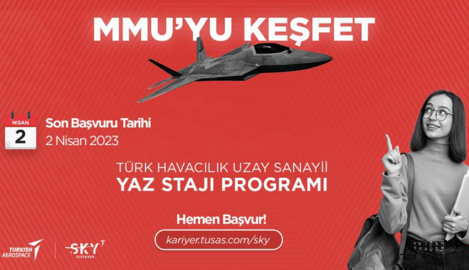 Sky Discover TUSAŞ Yaz Stajı Programı Başvuruları