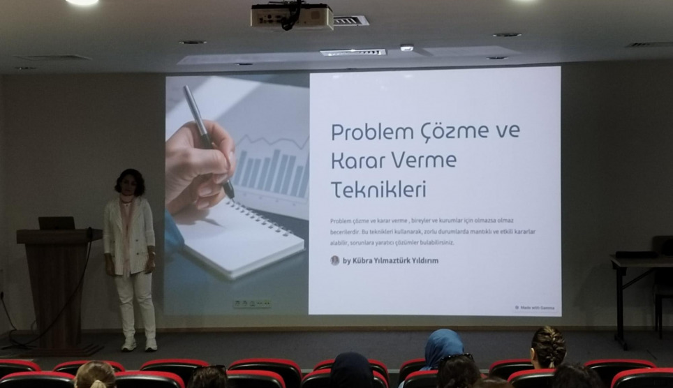 Karar Verme ve Problem Çözme Teknikleri Eğitimi Gerçekleştirildi