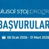 Ulusal Staj Programı 2026 yılı başvuruları başladı!