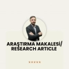 Doç. Dr. Muzaffer BARLAK’ın Çalışması Yayımlandı