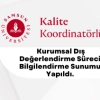 Kurumsal Dış Değerlendirme Süreci Bilgilendirme Toplantısı Yapıldı.