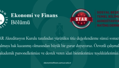 Bölümümüze STAR Akreditasyon Kurulu’ndan 5 Yıllık Tam Akreditasyon!