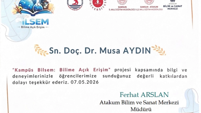 Kampüs Bilsem Yapay Zeka Eğitimi Atölyesi
