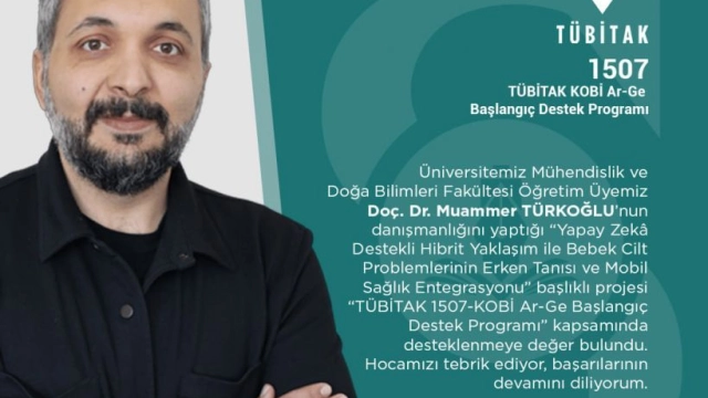 Doç. Dr. Muammer Türkoğlu’ndan TÜBİTAK Proje Başarısı
