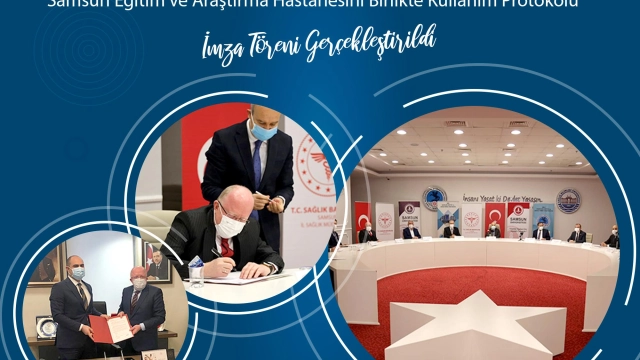 SAMÜ Tıp Fakültesi’nin Samsun Eğitim ve Araştırma Hastanesini Birlikte Kullanım Protokolü İmza Töreni Gerçekleştirildi