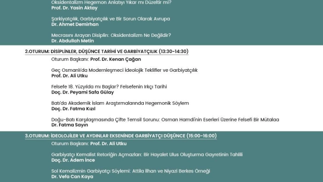 GARBİYATÇILIK SEMPOZYUMU!