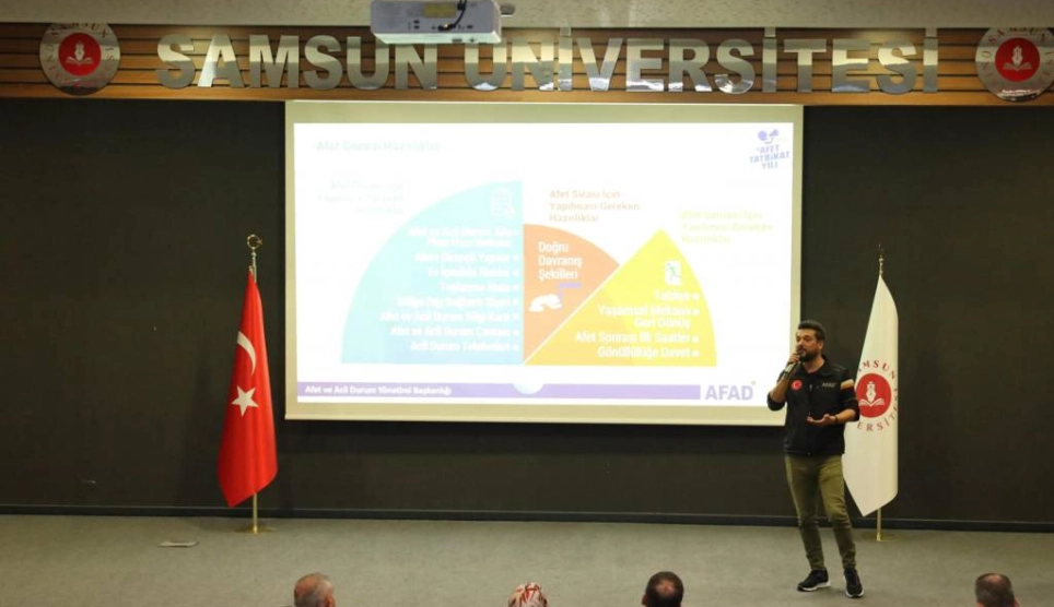 Samsun Üniversitesinde Afet Farkındalık Eğitimi Gerçekleştirildi