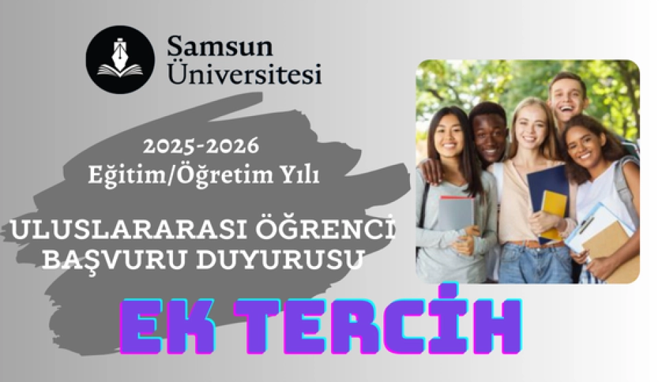 2025-2026 Uluslararası Öğrenci Ek Tercih