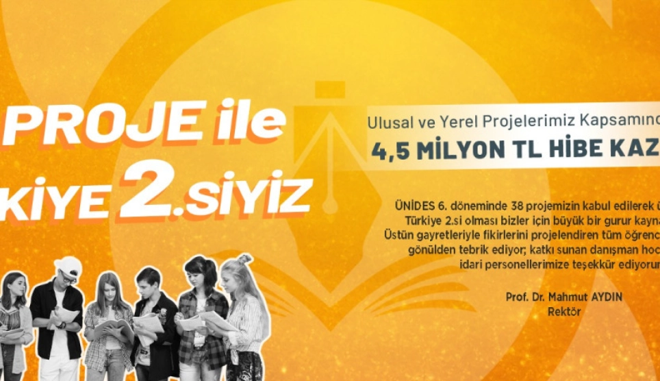 We Ranked Second in Turkey with 38 Projects