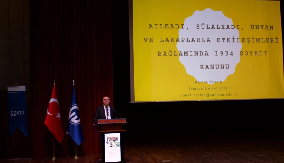 Doç. Dr. Ahmet Keskin Osmanlı Belgelerine Adbilim (Onomastik) ile Yaklaşım Çalıştayı’nda Konuşma Yaptı