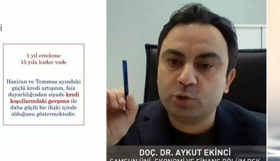SAMÜ Ekonomi ve Finans Bölüm Başkanı Doç. Dr. Aykut Ekinci Bloomberg HT’de Değerlendirmelerde Bulundu