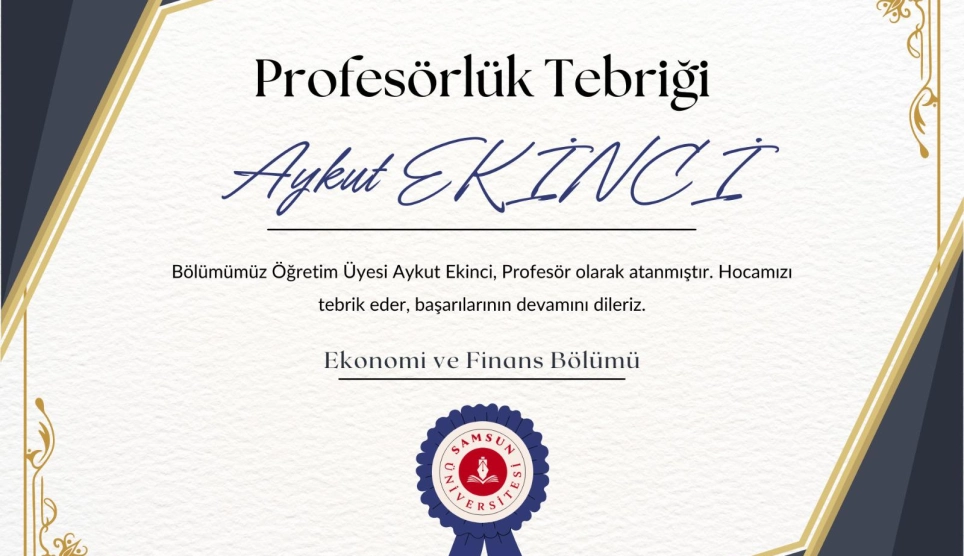 Profesörlük Tebriği