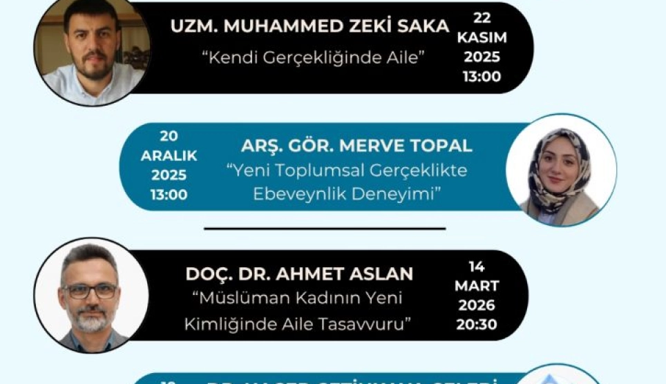 Aile Konferansları Başlıyor!